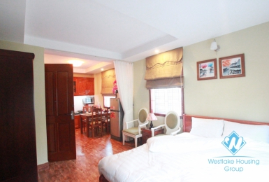 Available studio apartment for rent in Yen Phu, Tay Ho, Ha Noi